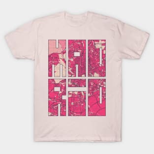 Madrid, Spain - Blossom City Map Typography - Blossom T-Shirt